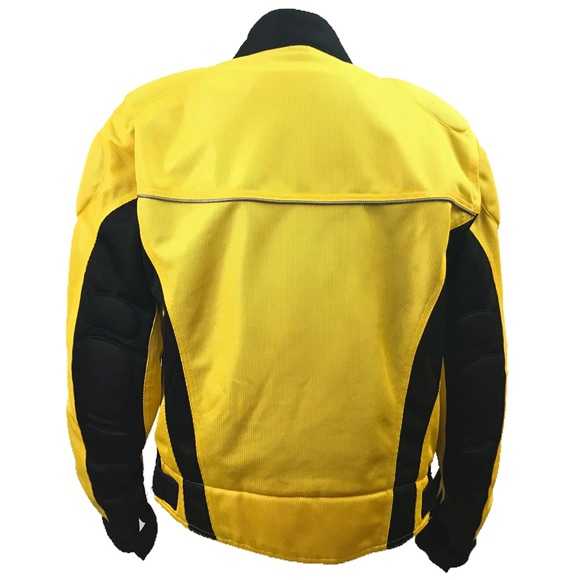 Motorcycle Jacket Yellow First Gear Size Medium - Picture 2 of 6